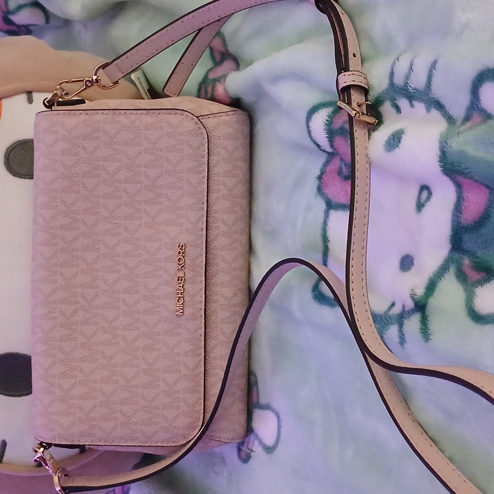 Authentic Michael Kors Logo Convertible Crossbody Bag